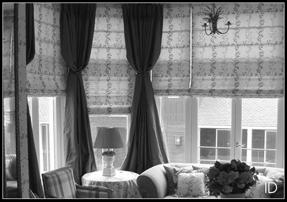 Roman blinds are a perfect way to dim the light in a room.